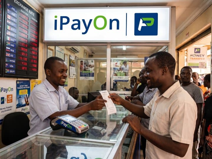Money transfer shop, Walsall — running iPayOn